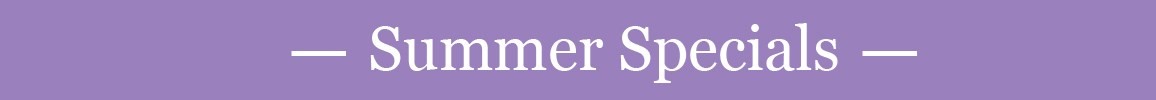 Women's Summer Specials
