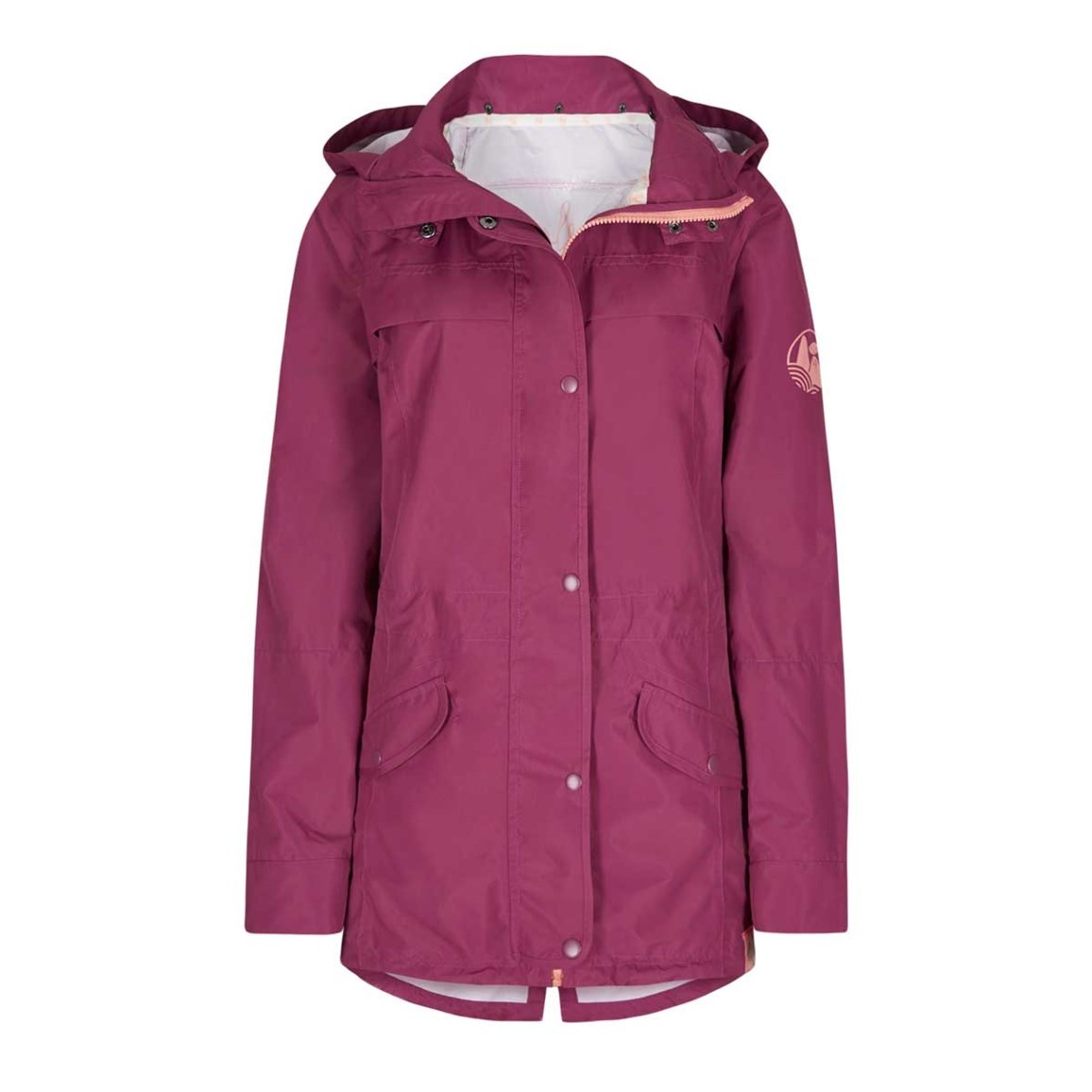 Weird Fish Avesta Fully Waterproof Hooded Jacket Boysenberry