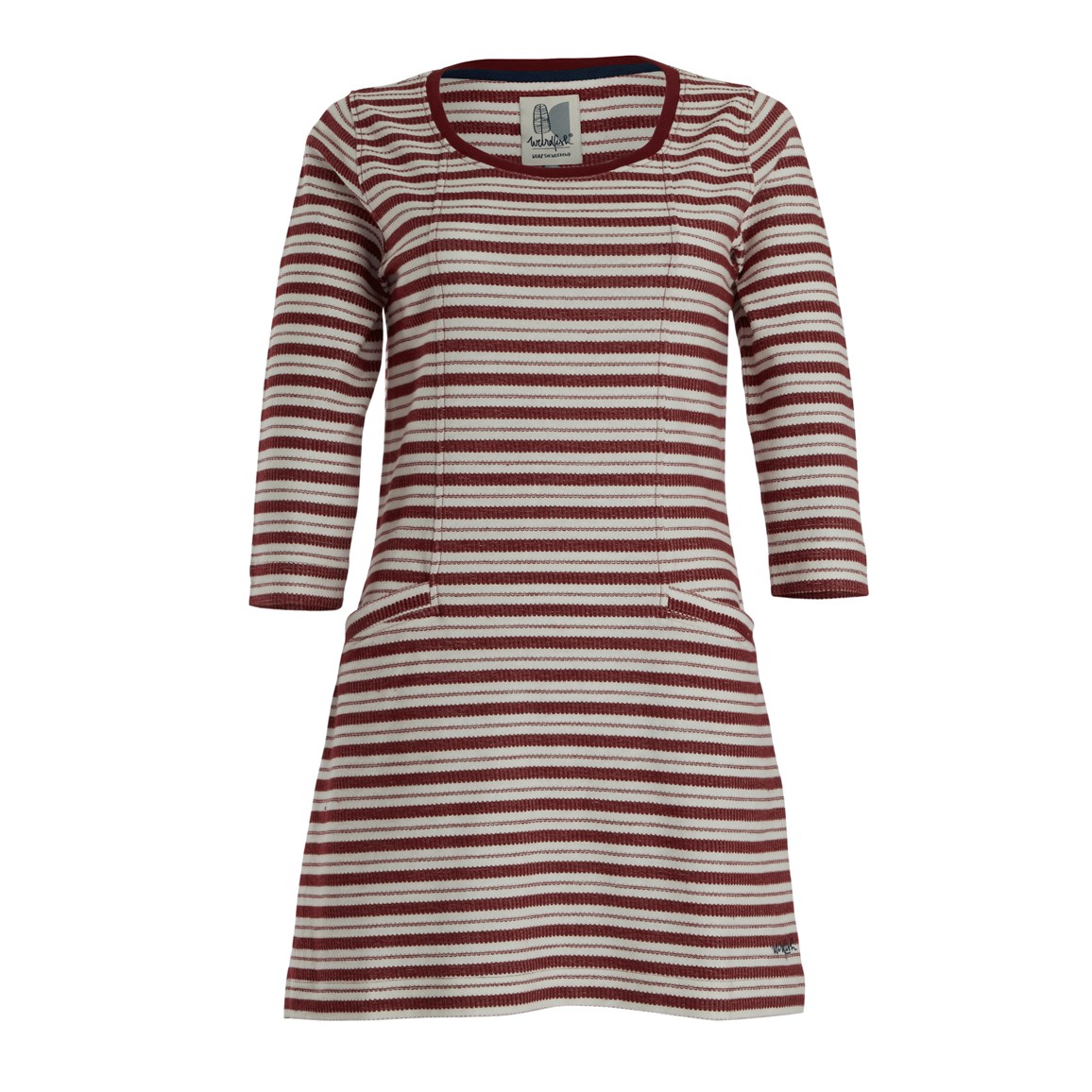 Weird Fish Arlo Striped Tunic Rich Red Size 8